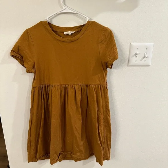 pacsun la hearts brown dress NWT LA Hearts PacSun Brown Gingham Mini Dress XS Adjustable Straps Tie Back